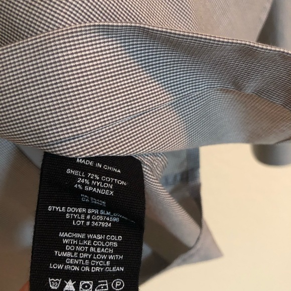 THEORY Slim Fit Gray Dover Dress Shirt - Picture 5 of 5
